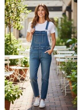 Classic pair of denim overalls Silver Jeans Co. Baggy Chic XS 29" Leg Farm Vibe